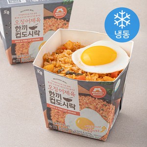 오쿡 오징어제육 한끼 컵도시락 (냉동), 300g, 1팩