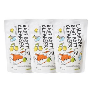 케이맘 랄라베베 유아용 젖병식기세정제 거품형 리필 쿨라임향, 400ml, 3개