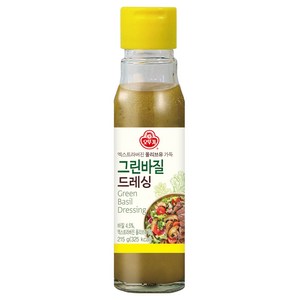 오뚜기 그린바질 드레싱, 215g, 1개