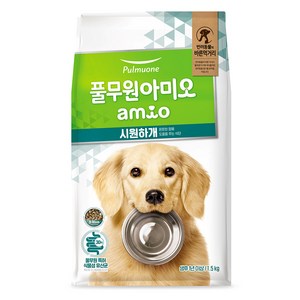 풀무원아미오 강아지 기능성 사료, 장건강/유산균, 1.5kg, 1개