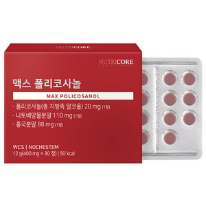 뉴트리코어 맥스 폴리코사놀 12g, 1개, 30정