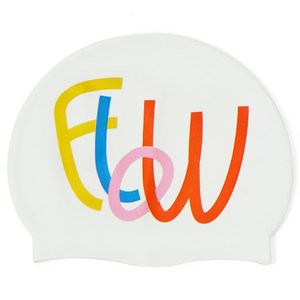 FLOW 실리콘 수영모, sping white, 1개