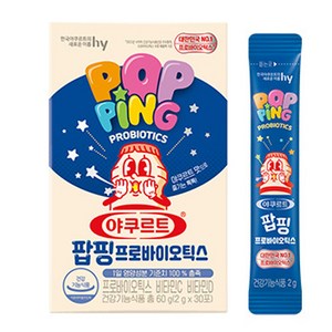 에치와이 야쿠르트 팝핑 프로바이오틱스 30p, 60g, 1개