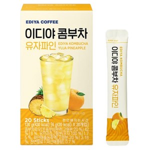 이디야 콤부차 유자파인, 120g, 20개입, 1개