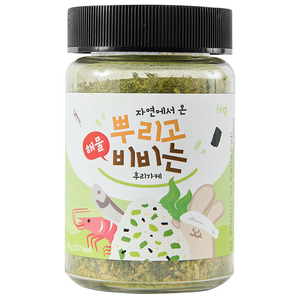 퍼기 유아용 자연에서 온 뿌리고 비비는 후리가케, 해물, 100g, 1개