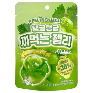 광동홍청 탱글탱글 까먹는 젤리 청포도맛, 40g, 1개