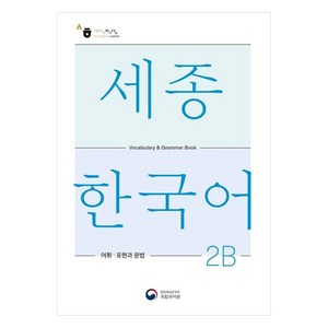 세종한국어 2B 어휘 표현과 문법(Sejong Koean Vocabulay and Gamma 2B), 공앤박