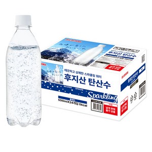 아이리스 후지산 탄산수 플레인 무라벨, 500ml, 24개