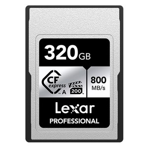 렉사 소니 카메라 전용 CFexpess Type A 메모리 카드 Silve, 320GB, 1개