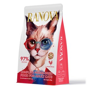 라노바 캣 동결건조사료 치킨맛, 닭, 450g, 1개