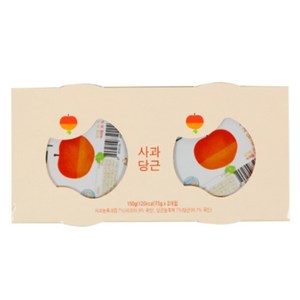 에코맘의산골이유식 유아용 산골푸딩 2p, 사과당근, 150g, 1개