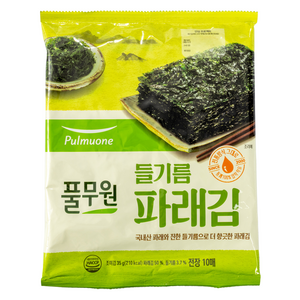 풀무원 들기름 파래김 전장 10p, 35g, 1개