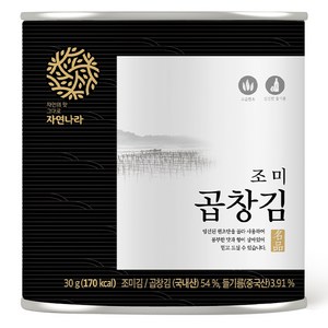 자연나라 곱창김 캔, 30g, 1개