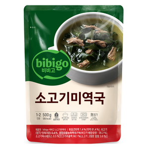 비비고 소고기 미역국, 500g, 1개