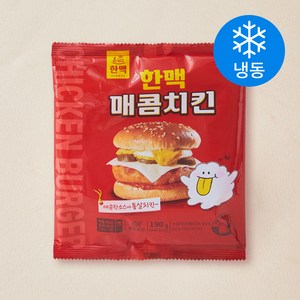 한맥 매콤치킨 햄버거 (냉동), 190g, 1개