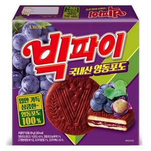 빅파이 영동포도 과자파이, 324g, 1개