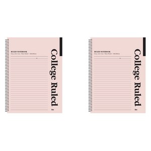 아이비스 슬림 원링 노트, 핑크, 2개