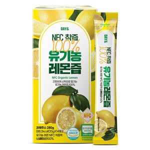 데이앤 NFC 100% 유기농 레몬즙, 20g, 14개