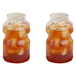 마카 YKC-02 요구르트컵 중 480ml, 투명, 2개