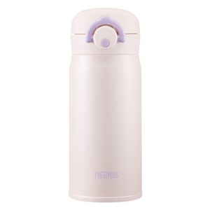 써모스 마이 디자인 보틀 원터치 타입 + 스티커 시즌2 JNR-351K, 아이보리퍼플, 350ml, 1세트