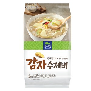 면사랑 남해멸치 감자 수제비 2p, 358g, 1개