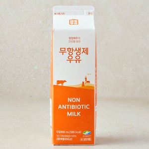 제주우유 무항생제 우유, 1개, 900ml