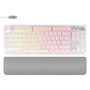 커세어 K70 PRO TKL MGX 래피드트리거 게이밍 기계식 키보드, 화이트, 마그네틱축(자석축)