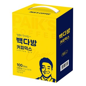 빽다방 커피믹스 스틱커피, 1개, 100개입, 12g