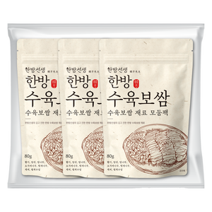 한방선생 수육 보쌈 재료 티백, 80g, 3개