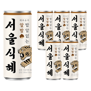 클룹 서울식혜 제로 알밤, 6개, 238ml