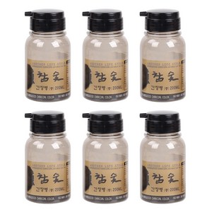 에이엘에스 참숯 간장병 양념통, 6개, 200ml