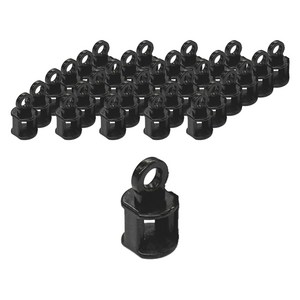 더원홈데코 커튼레일 룰러 1.2 x 2.3 cm, 블랙, 50개