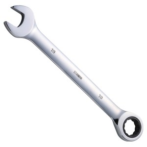 스탠맨 기어라쳇렌치 스패너 19mm, 1개