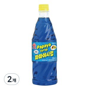 오쉐프 파파야시럽, 2개, 1kg