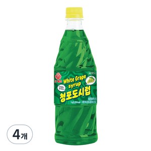 오쉐프 청포도시럽, 4개, 1kg