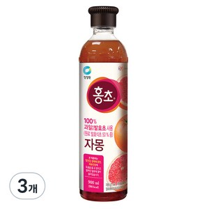 청정원 홍초 자몽, 900ml, 3개