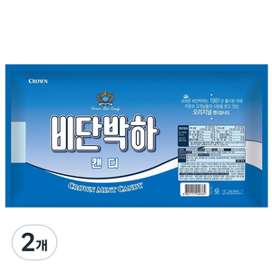 크라운 비단박하캔디, 740g, 2개