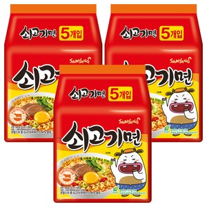 삼양 쇠고기면 120g, 15개