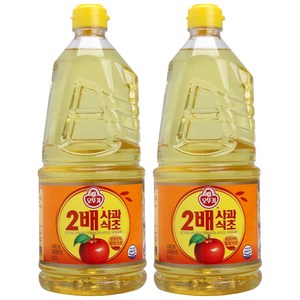 오뚜기 2배 사과식초, 1.5L, 2개