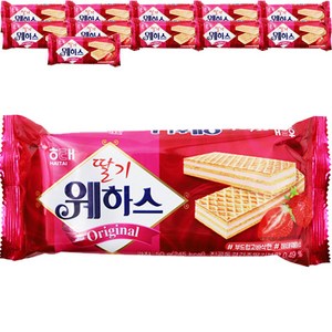 해태제과 딸기 웨하스, 50g, 12개