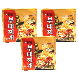 농심 보글보글 부대찌개면 127g, 12개