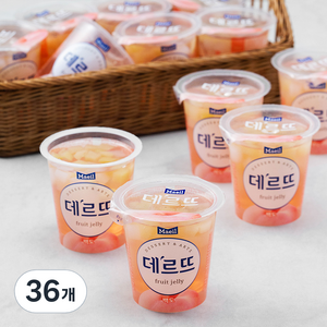 매일유업 데르뜨 백도젤리, 130g, 36개