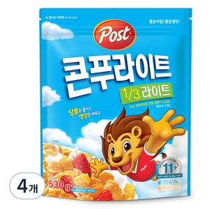 포스트 콘푸라이트 라이트 시리얼, 530g, 4개