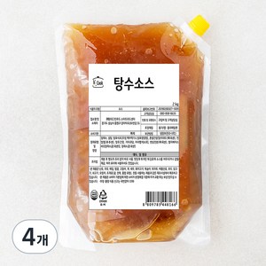 에이치쿡 탕수소스, 2kg, 4개