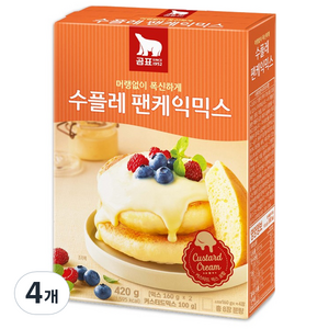 곰표 수플레 팬케익믹스, 420g, 4개