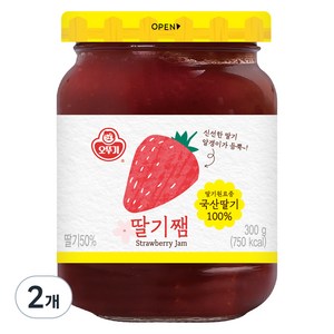 오뚜기 딸기쨈, 300g, 2개