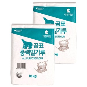 곰표 중력 밀가루, 10kg, 2개