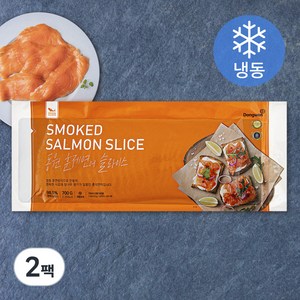 동원 연어훈제 슬라이스 (냉동), 700g, 2팩