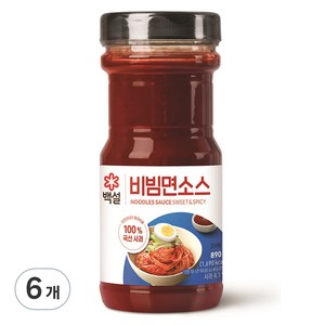 백설 비빔면소스, 6개, 890g