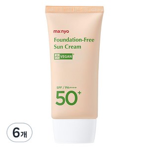 마녀공장 파데 프리 선크림 SPF50+ PA++++, 50ml, 6개